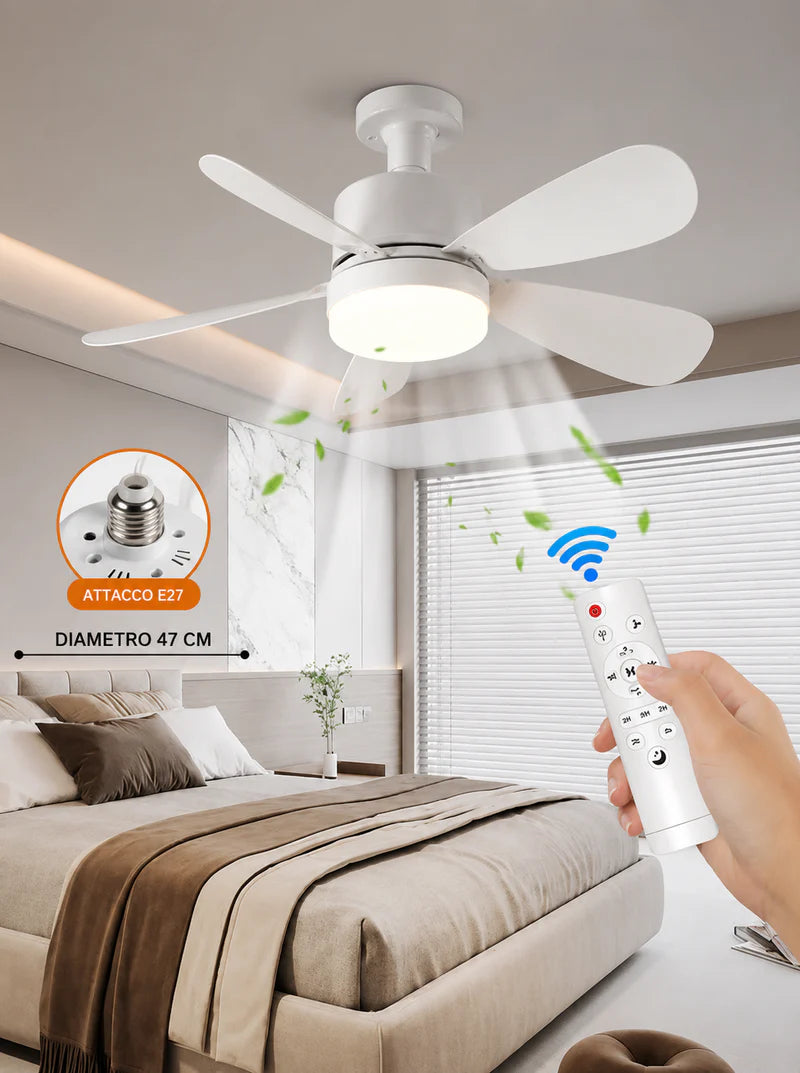 Ventilatore Soffitto con Luce LED
